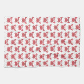 Linge De Cuisine Motif de crabe rouge mou - Côtier (Horizontal)