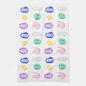 Linge De Cuisine Motif de cristaux colorés (Vertical)