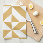 Linge De Cuisine Motif de cube géométrique Cool profond (Quart Plié)