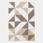 Linge De Cuisine Motif de cube géométrique Déco de maquette Brown (Vertical)