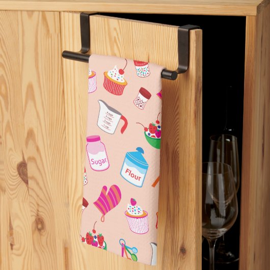 Linge De Cuisine Motif de cuisson de friandises (Pliage en tiers)
