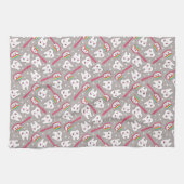 Linge De Cuisine Motif de dents d'arc-en-ciel (Horizontal)