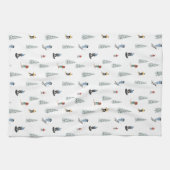 Linge De Cuisine Motif de descente d'hiver (Horizontal)