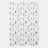 Linge De Cuisine Motif de descente d'hiver (Vertical)