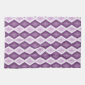 Linge De Cuisine Motif de diamant violet (Horizontal)