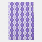 Linge De Cuisine Motif de diamant violet (Vertical)