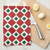 Linge De Cuisine Motif de diamants de Noël (Quart Plié)