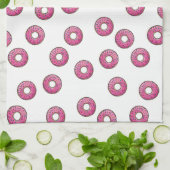 Linge De Cuisine Motif de Donut rose (Plié)