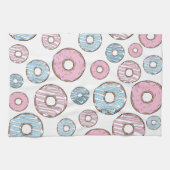 Linge De Cuisine Motif De Donuts, Donuts Roses, Donuts Bleus (Horizontal)