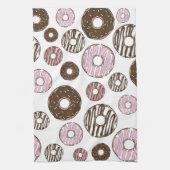 Linge De Cuisine Motif De Donuts, Donuts Roses, Donuts Brown (Vertical)