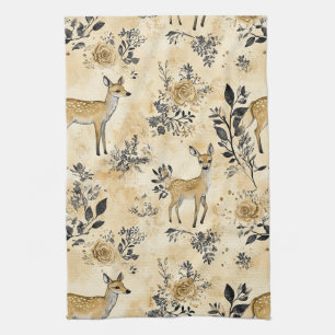 Linge De Cuisine Motif de faon de la forêt fantaisiste