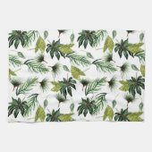 Linge De Cuisine motif de feuillage à feuillage persistant (Horizontal)