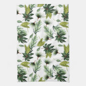 Linge De Cuisine motif de feuillage à feuillage persistant (Vertical)