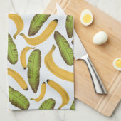 Linge De Cuisine Motif de feuille de banane tropicale (Quart Plié)
