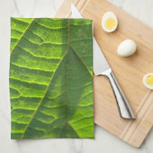 Linge De Cuisine Motif de feuille verte cool (Quart Plié)