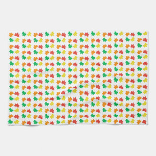 Linge De Cuisine Motif de feuilles d'érable colorées