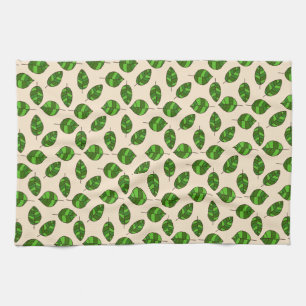 Linge De Cuisine Motif de feuilles vertes Feuilles d'été sur n'im