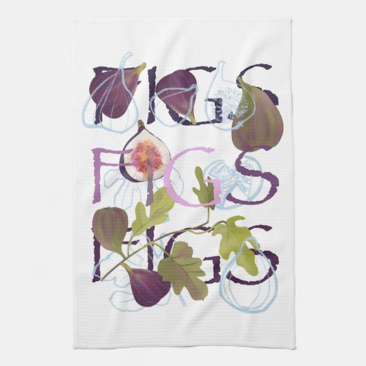 Linge De Cuisine Motif de fig. (Vertical)