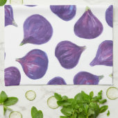 Linge De Cuisine Motif de figues aquarelle (Plié)