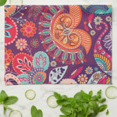 Linge De Cuisine Motif de fleur chic de Boho de hippie de Bohème de (Plié)