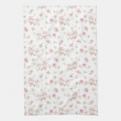 Linge De Cuisine Motif de fleur rose mou d'aquarelle (Vertical)