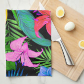 Linge De Cuisine Motif de fleur tropical hawaïen (Quart Plié)