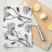 Linge De Cuisine Motif de fleurs (Quart Plié)