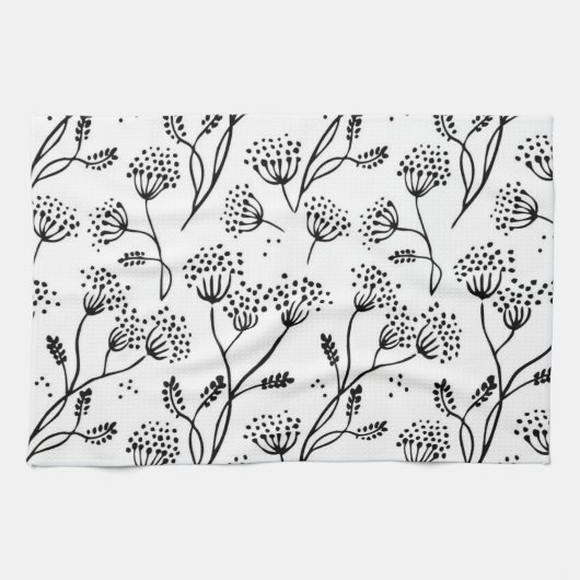 Linge De Cuisine Motif de fleurs (Horizontal)