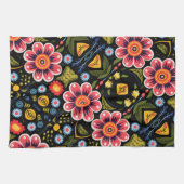 Linge De Cuisine Motif de fleurs (Horizontal)