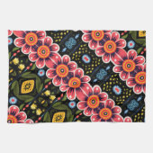 Linge De Cuisine Motif de fleurs (Horizontal)