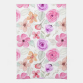 Linge De Cuisine Motif de fleurs (Vertical)