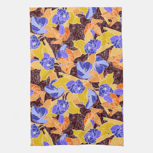 Linge De Cuisine Motif de fleurs Apple (Vertical)