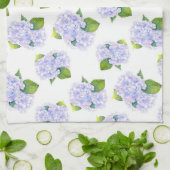 Linge De Cuisine Motif de fleurs d'aquarelle Hydrangea (Plié)