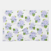 Linge De Cuisine Motif de fleurs d'aquarelle Hydrangea (Horizontal)