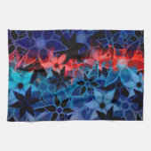 Linge De Cuisine Motif de fleurs d'art Abstrait #2 (Horizontal)