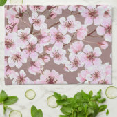 Linge De Cuisine Motif de fleurs de cerisiers (Plié)
