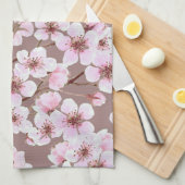 Linge De Cuisine Motif de fleurs de cerisiers (Quart Plié)