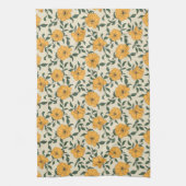 Linge De Cuisine Motif de fleurs de crapaud orange (Vertical)