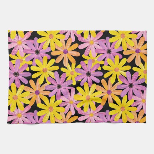 Linge De Cuisine Motif de fleurs de Gerbera, arrière - plan (Horizontal)