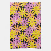 Linge De Cuisine Motif de fleurs de Gerbera, arrière - plan (Vertical)