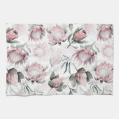 Linge De Cuisine Motif de fleurs de protéase de l'aquarelle dessiné (Horizontal)