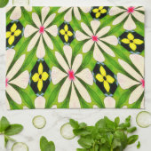 Linge De Cuisine Motif de fleurs esthétiques (Plié)