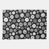 Linge De Cuisine Motif de fleurs monochromes (Horizontal)