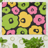 Linge De Cuisine Motif de fleurs sauvages (Plié)