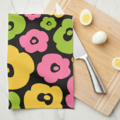 Linge De Cuisine Motif de fleurs sauvages (Quart Plié)