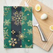 Linge De Cuisine Motif de flocon de neige (Quart Plié)