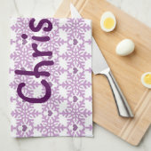 Linge De Cuisine Motif de flocon de neige de Noël doux (Quart Plié)