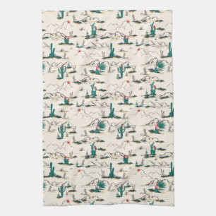 Linge De Cuisine Motif de floraison de Succulents