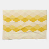 Linge De Cuisine Motif de forme Rhombus à teinte jaune (Horizontal)