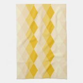 Linge De Cuisine Motif de forme Rhombus à teinte jaune (Vertical)